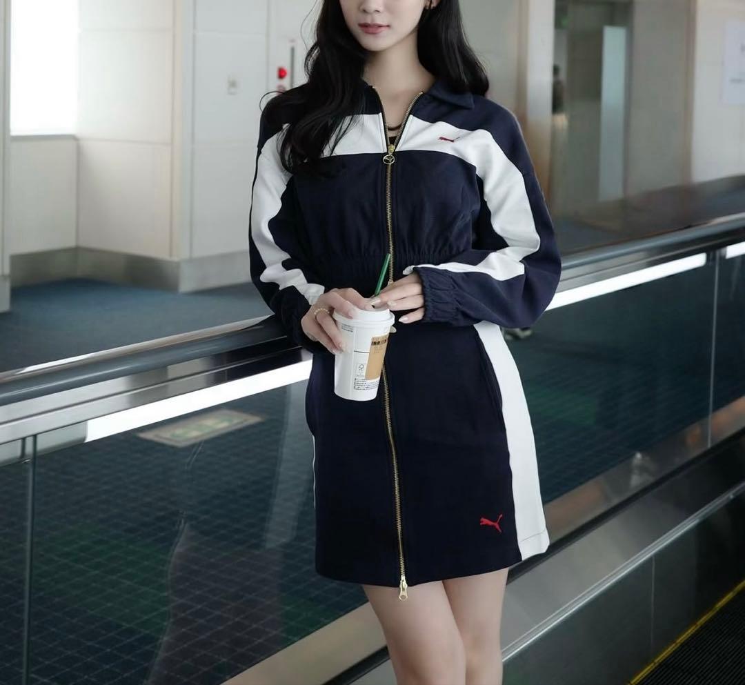 リリーブラウン　【LILY BROWN×PUMA】フロントジップミニスカート