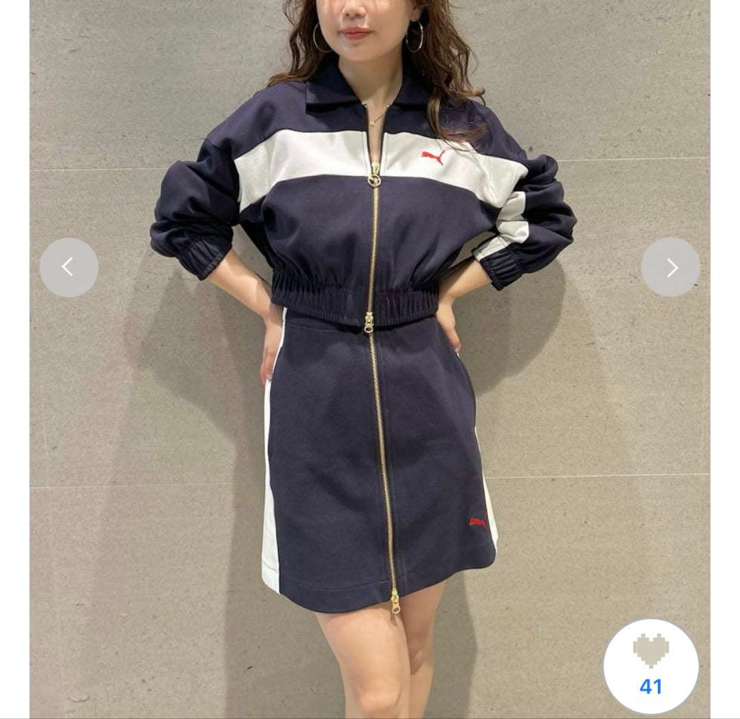 リリーブラウン　【LILY BROWN×PUMA】フロントジップミニスカート