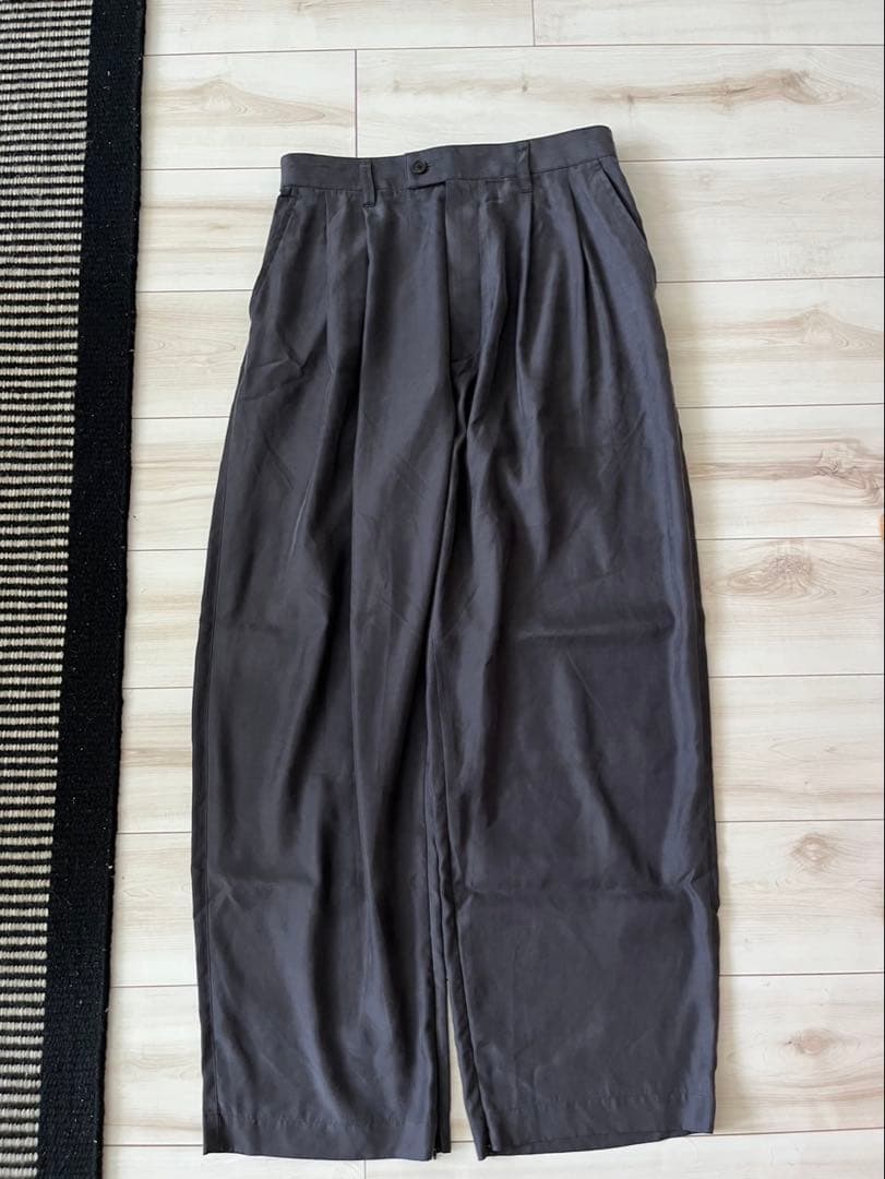 stein 【完売品】CUPRO WIDE EASY TROUSERS