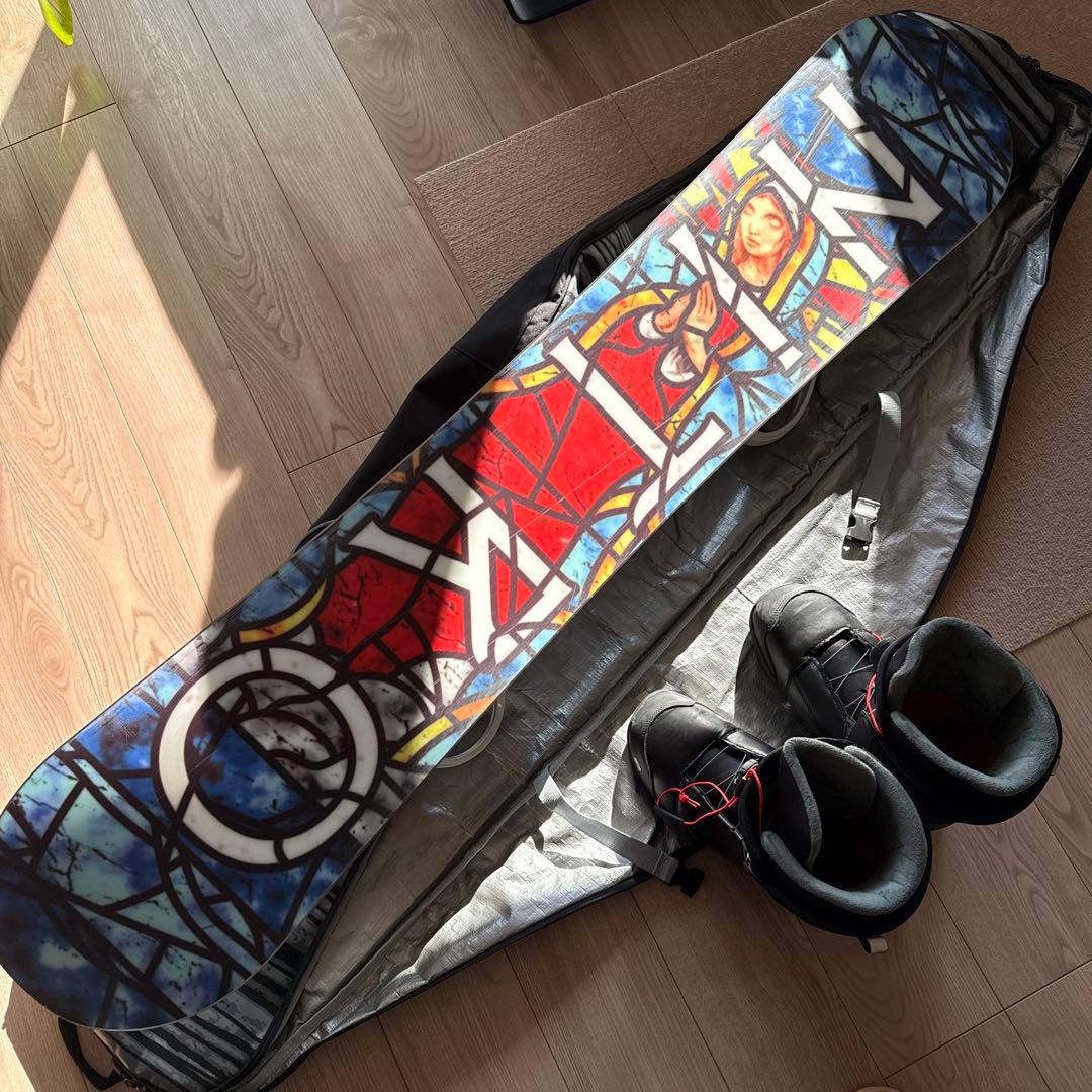 【激レアデザイン】NITRO スノーボードセット　バインディング付き