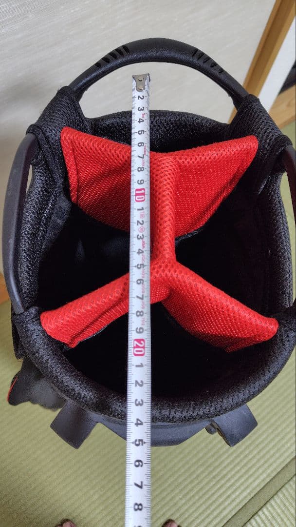 TaylorMade ゴルフバッグ スタンド付き ブラック/レッド