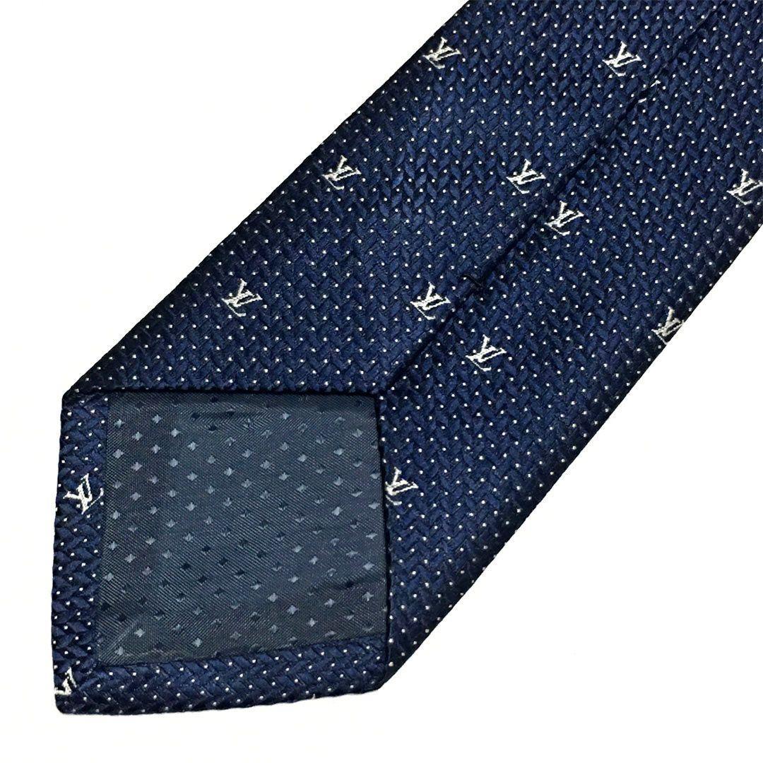 未使用級 ルイヴィトン Louis Vuitton ネクタイ ドット LV柄