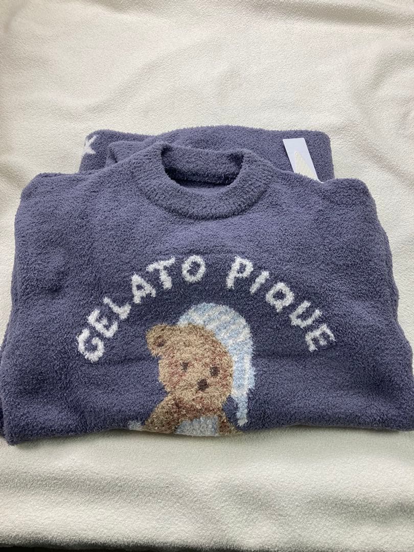 ジェラートピケ ジェラピケ ベア モコモコルームウェア 上下セット. 005