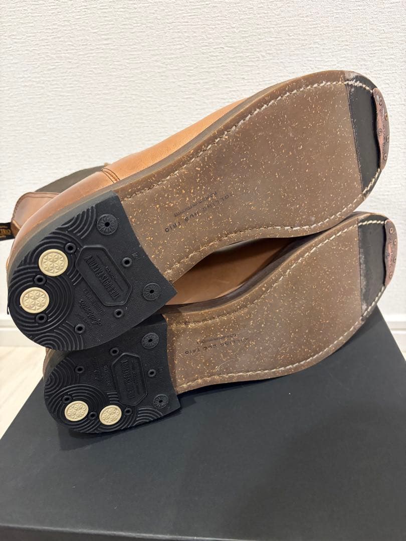 美品　ローリングダブトリオ　スタン　クロムエクセル　ナチュラル　サイドゴアブーツ