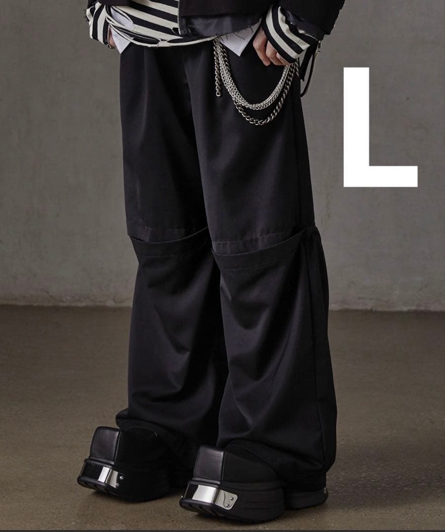 GRANCY グランシー　 チュール レイヤードデザイン スラックス