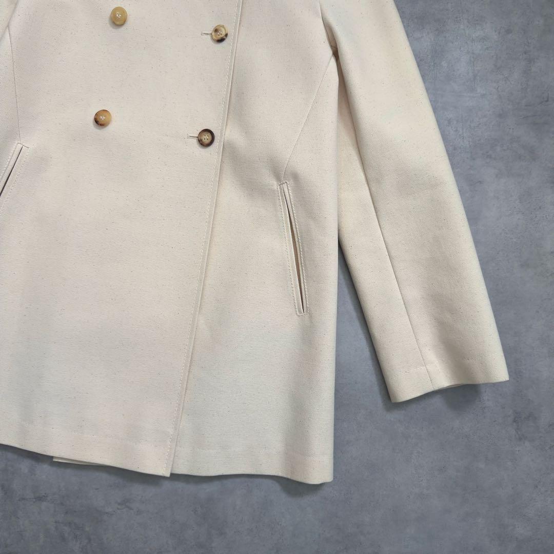 【CELINE】セリーヌ フードコットンスプリングコート 生成り 36ベルギー製