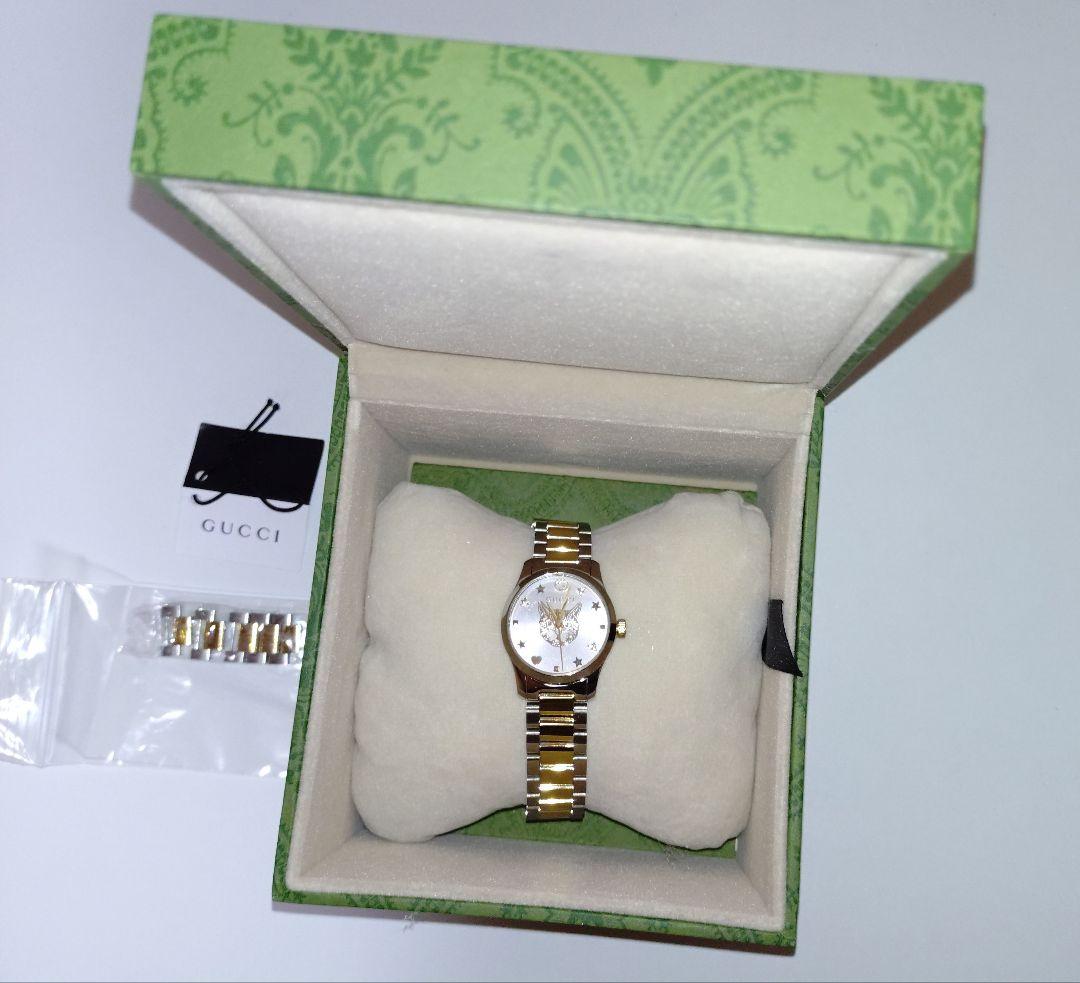 GUCCI Gタイムレス レディース腕時計（猫モチーフ）