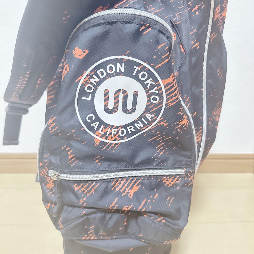 未使用級 OUUL オウル スタンド式 軽量 キャディバッグ 9型 4分割