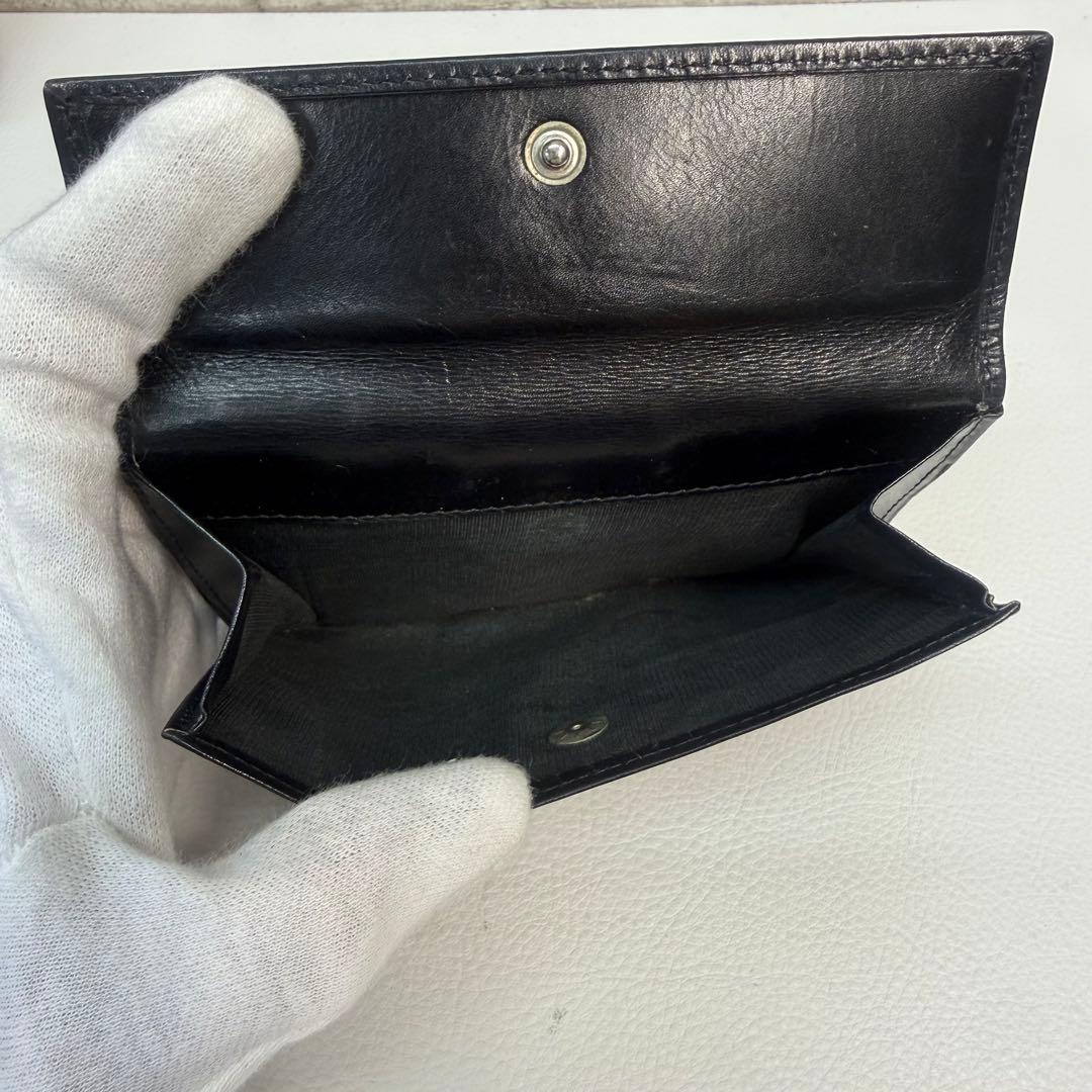 a*z様 PRADA 二つ折り財布 ブラック レザー