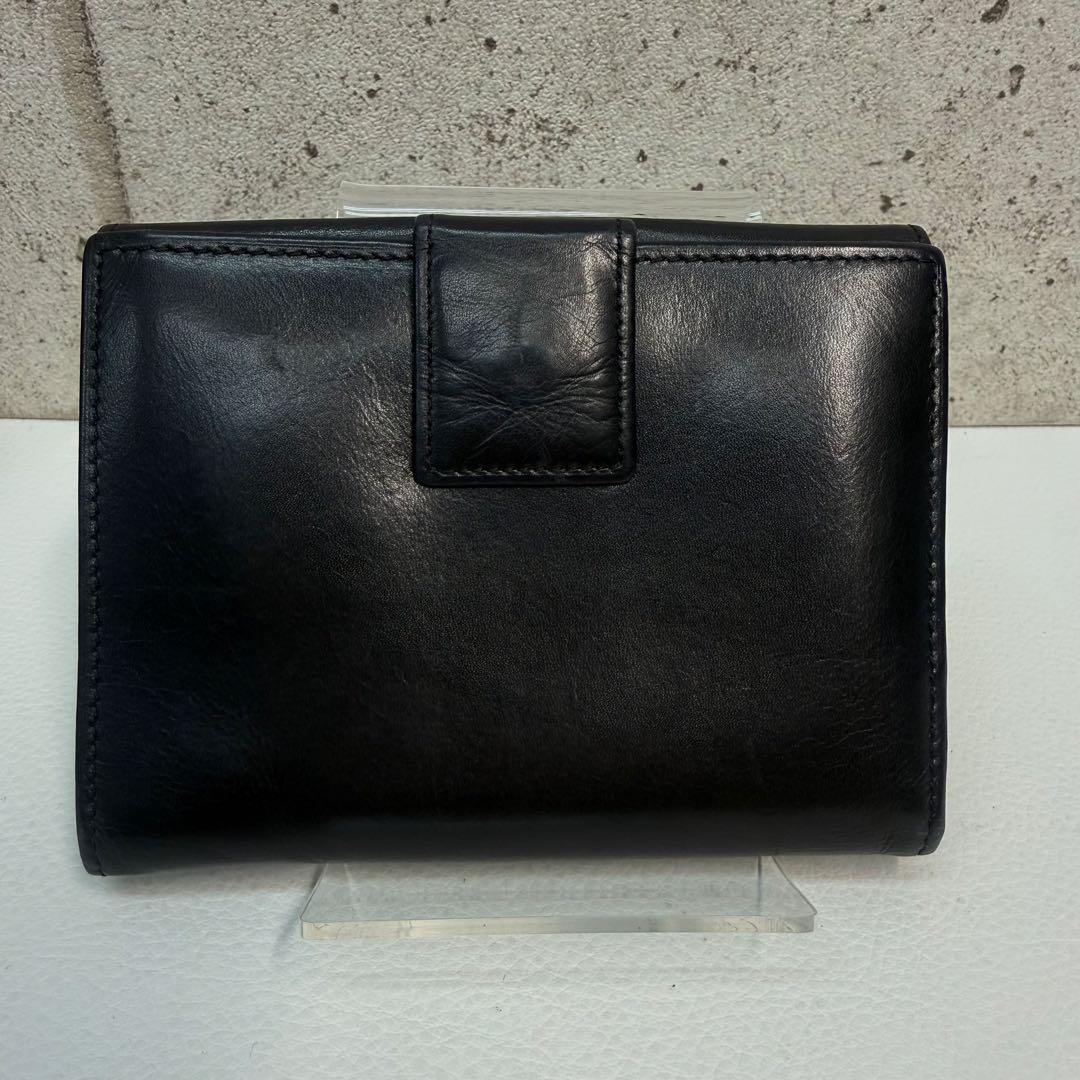a*z様 PRADA 二つ折り財布 ブラック レザー