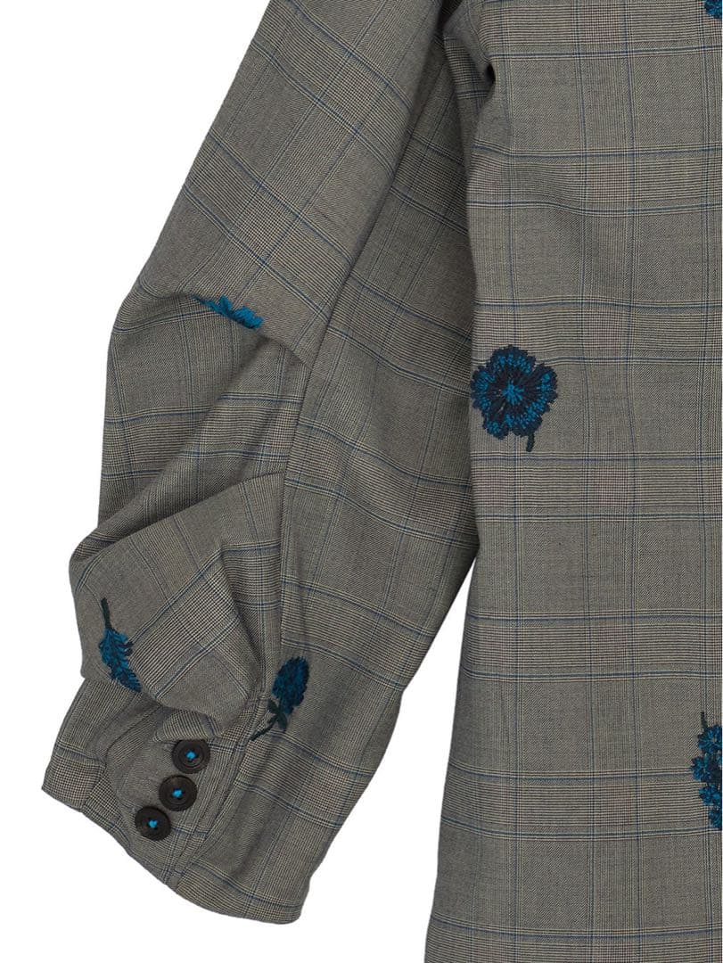 ジャケット・アウター ameri vintage CHECK FLOWER PAPA JACKET