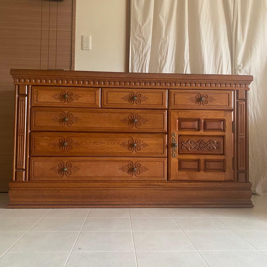 すずらん　サイドボード　チェスト　英国カントリー　葉山家具　葉山ガーデン