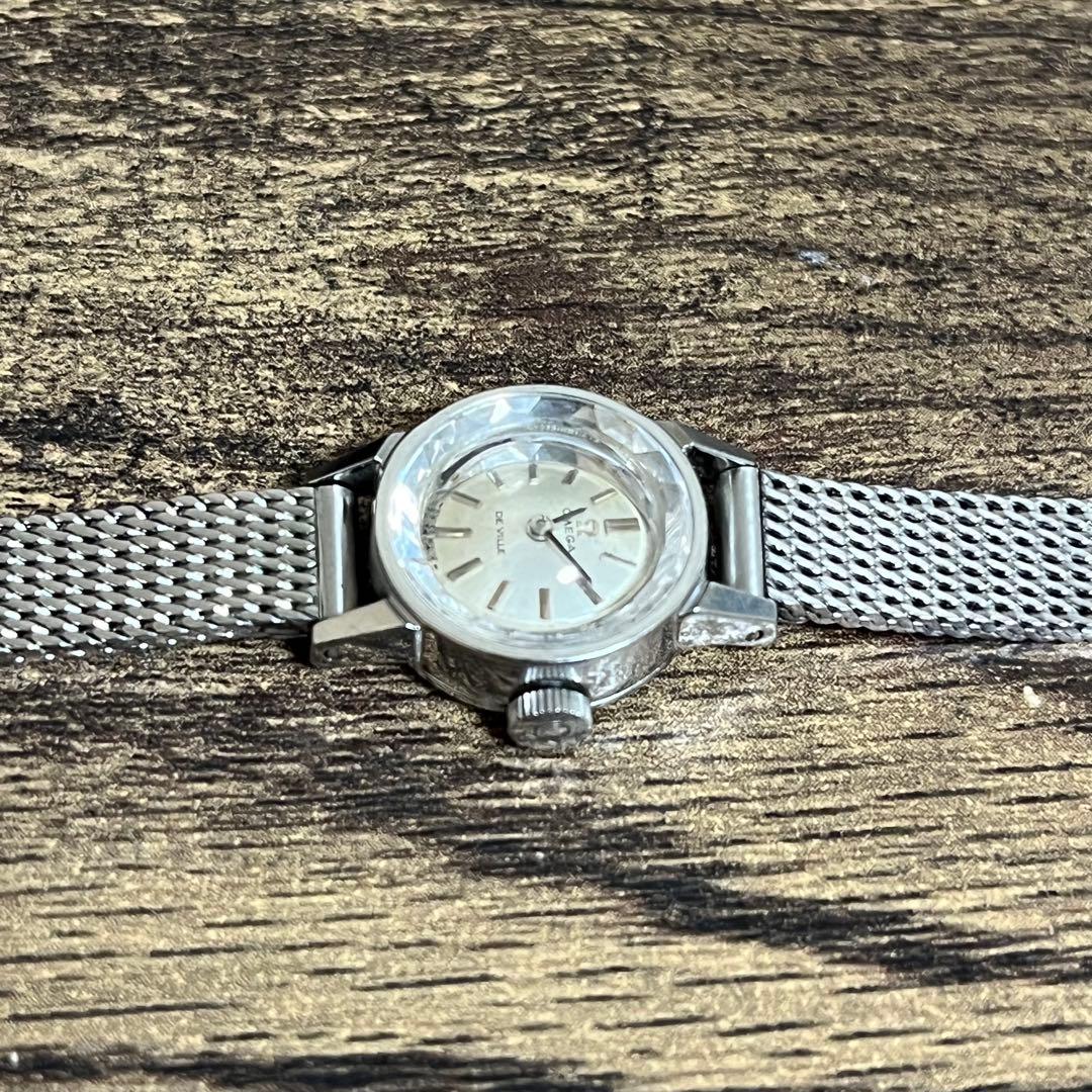 OMEGA オメガ レディース 腕時計 DE VILLE カットガラス 手巻き