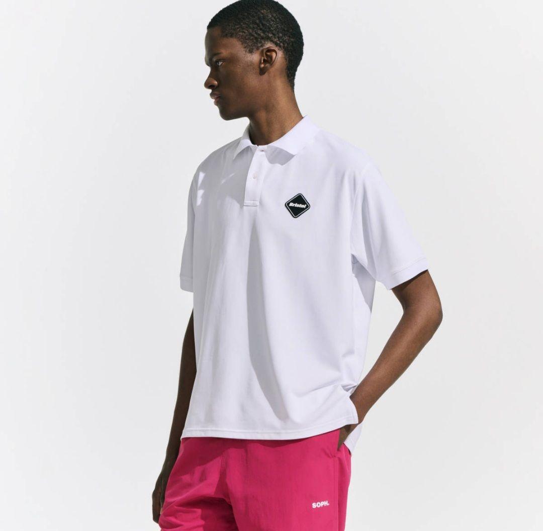 F.C.Real BReistol EMBLEM POLO ポロシャツ 白 L