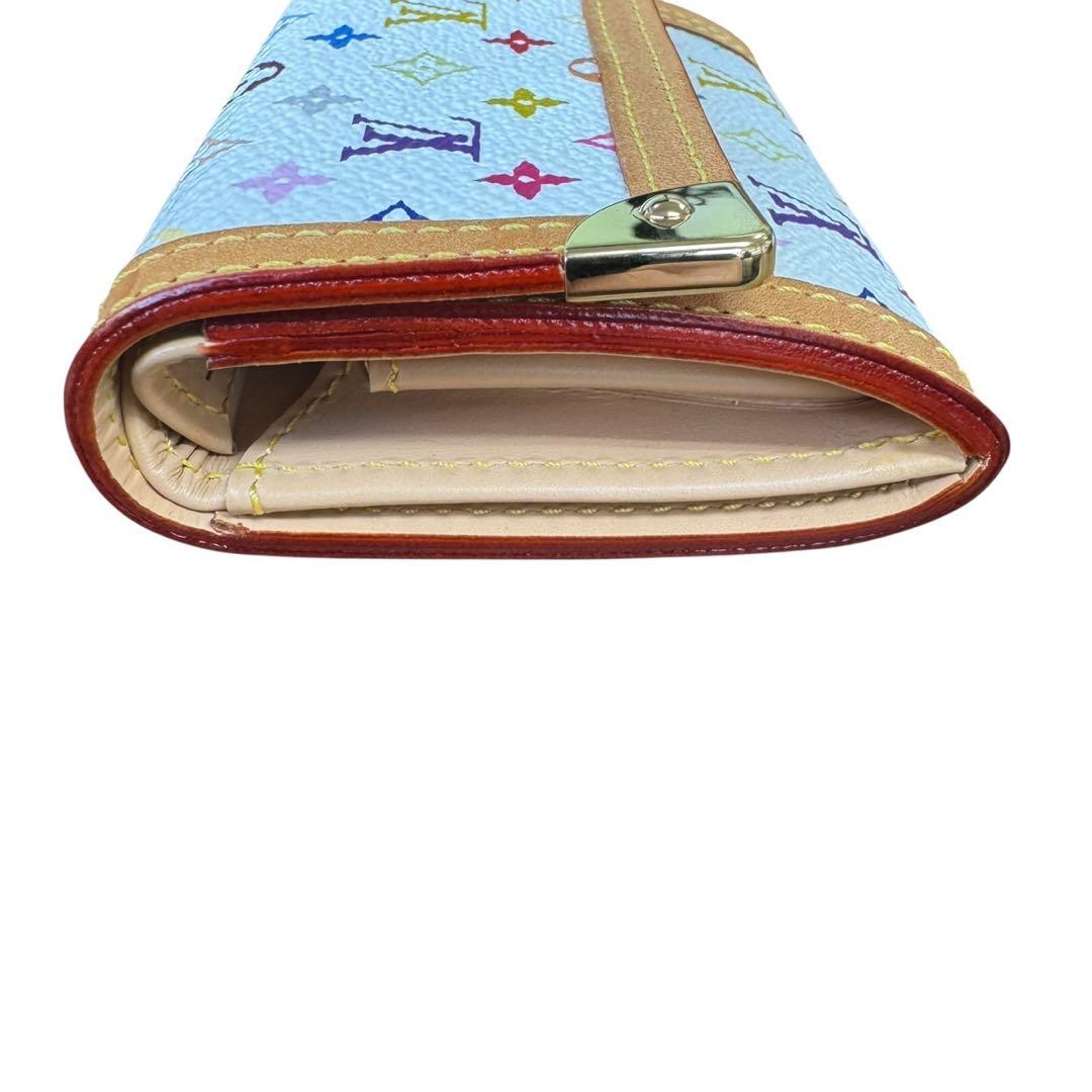 美品　ルイヴィトン モノグラム マルチカラー ポルトモネ プラ 小銭入れ