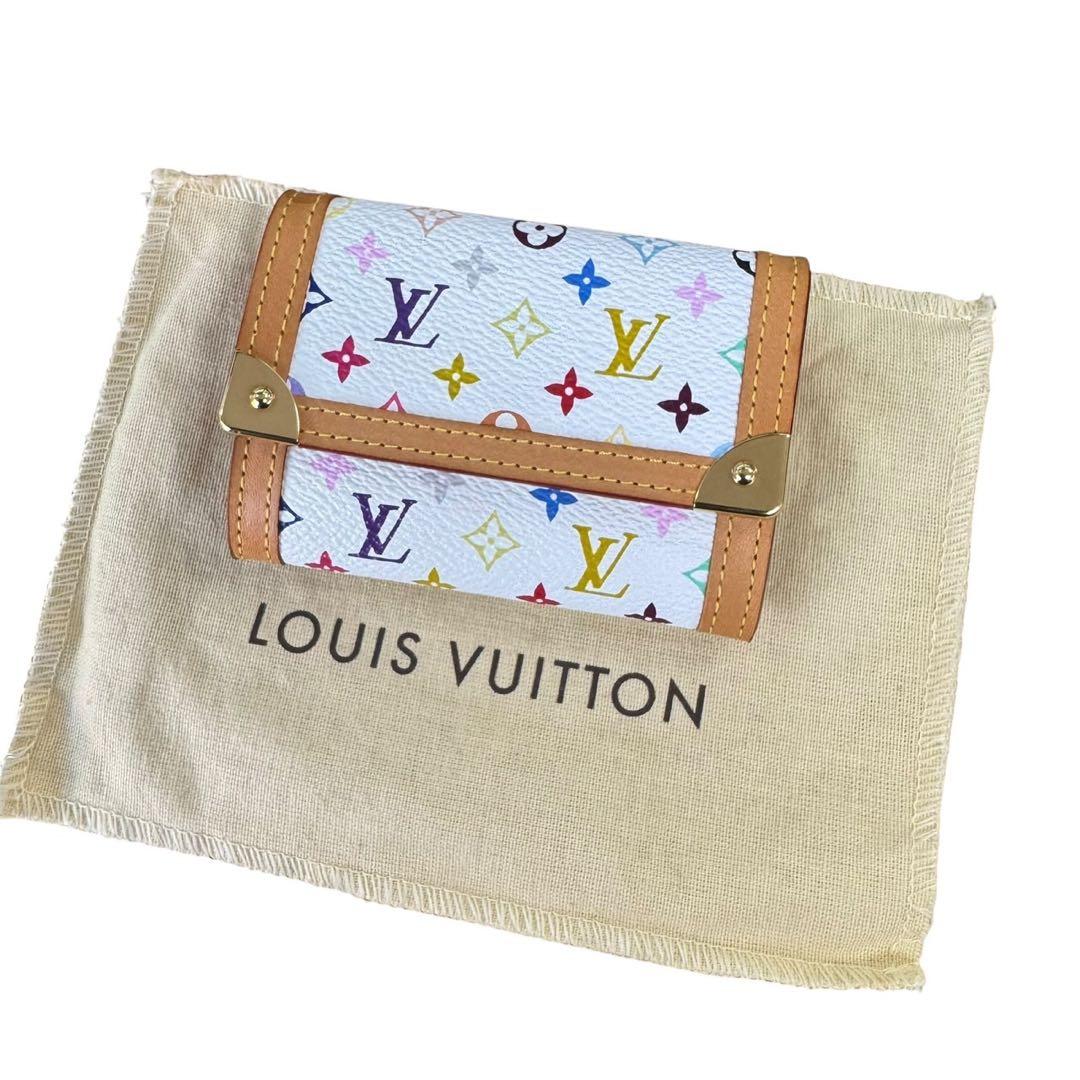 美品　ルイヴィトン モノグラム マルチカラー ポルトモネ プラ 小銭入れ