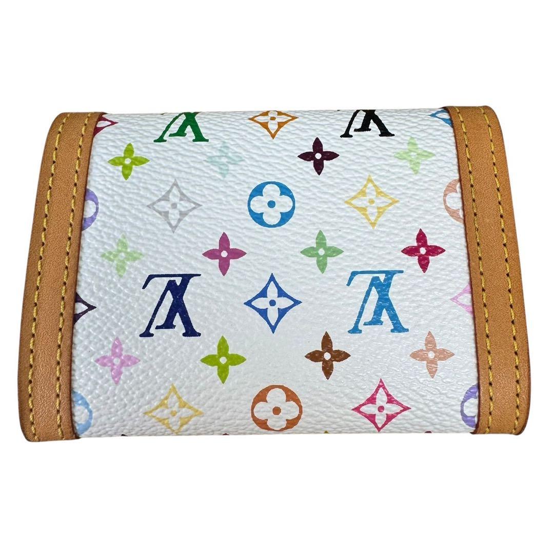 美品　ルイヴィトン モノグラム マルチカラー ポルトモネ プラ 小銭入れ