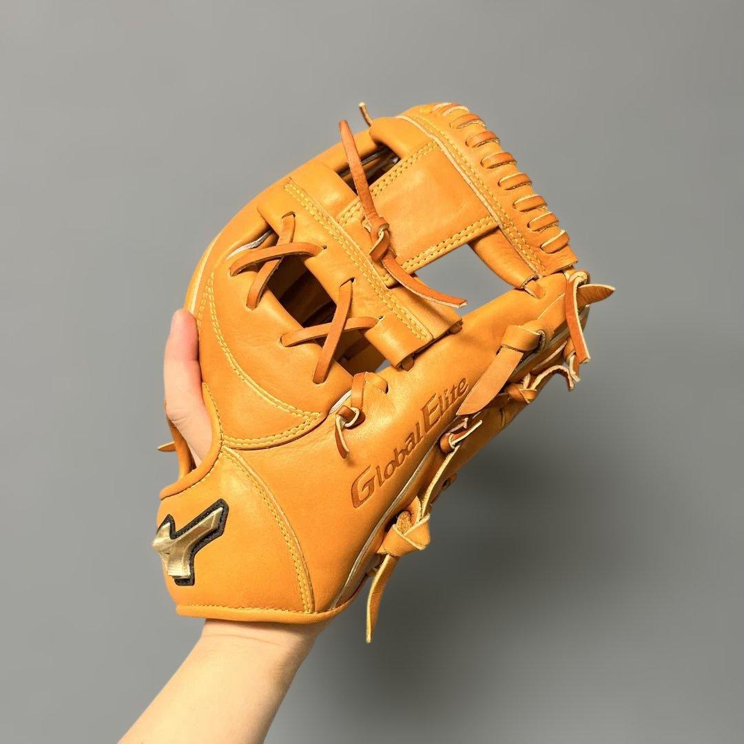 1221 ミズノ グローバルエリート 坂本勇人モデル 極美品 軟式内野手グローブ