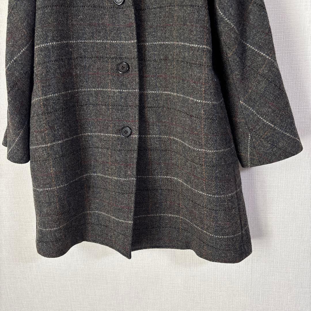 MARGARET HOWELL マーガレットハウエル ウール チェック コート