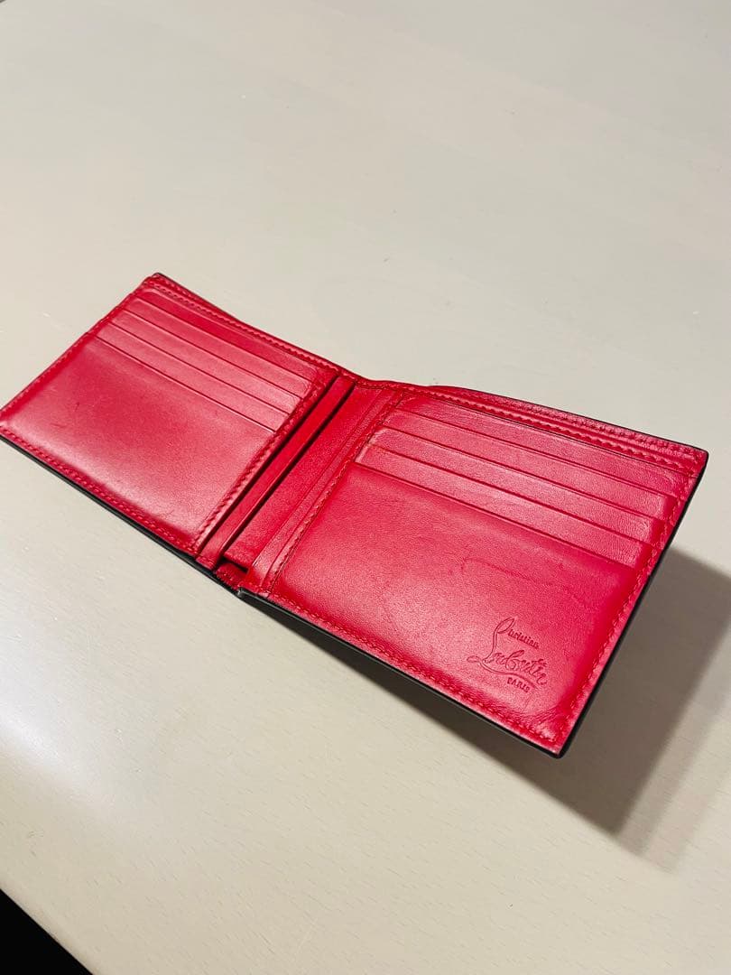 Christian Louboutin 二つ折り財布 レッド/ブラック