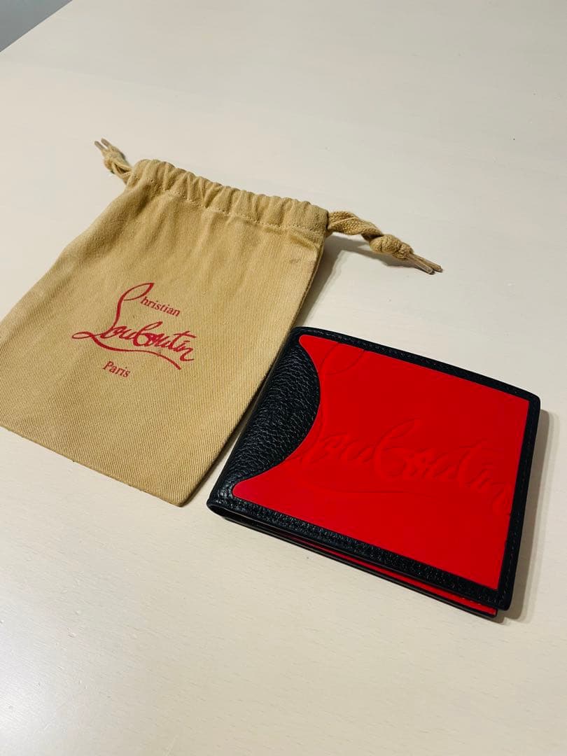 Christian Louboutin 二つ折り財布 レッド/ブラック