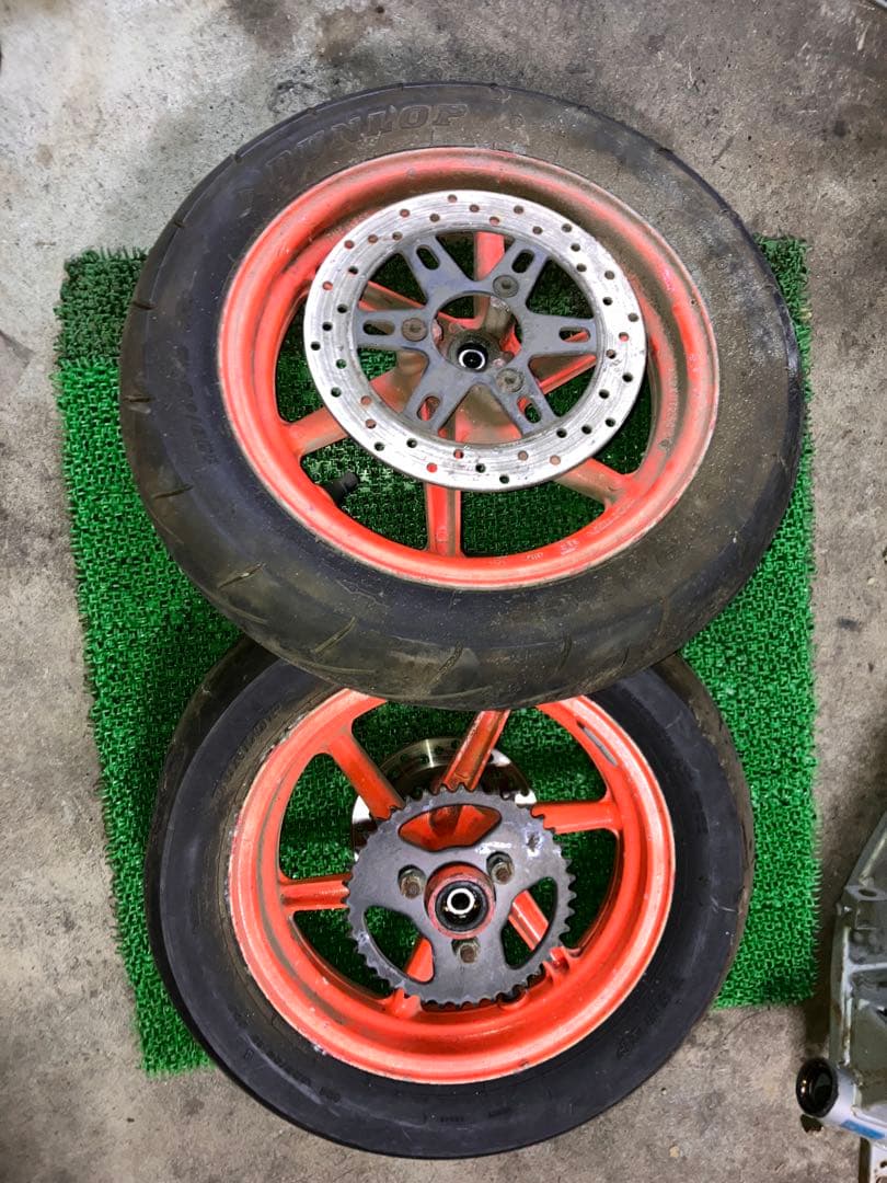 NSR50 ホイールセット　5本スポーク　前後ブレーキディスク　NSR80