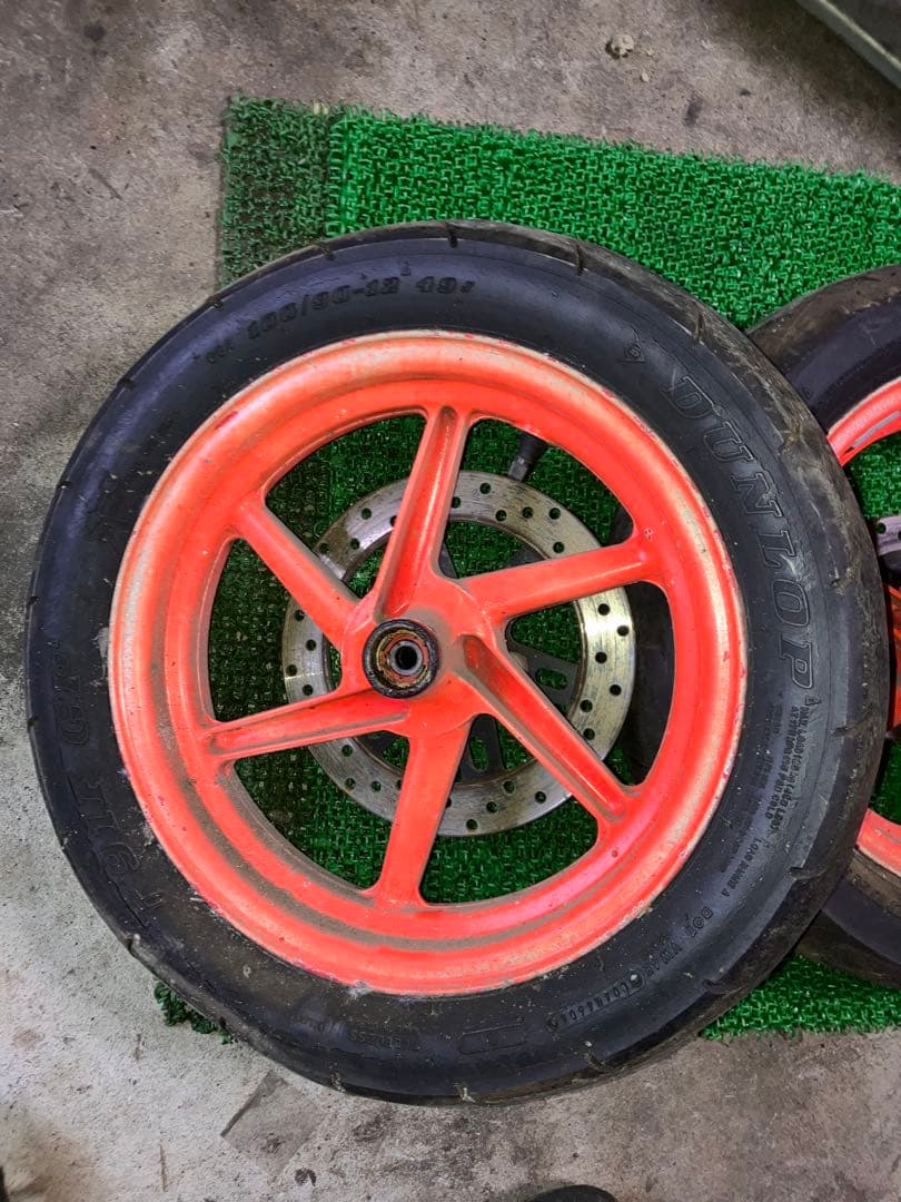 NSR50 ホイールセット　5本スポーク　前後ブレーキディスク　NSR80