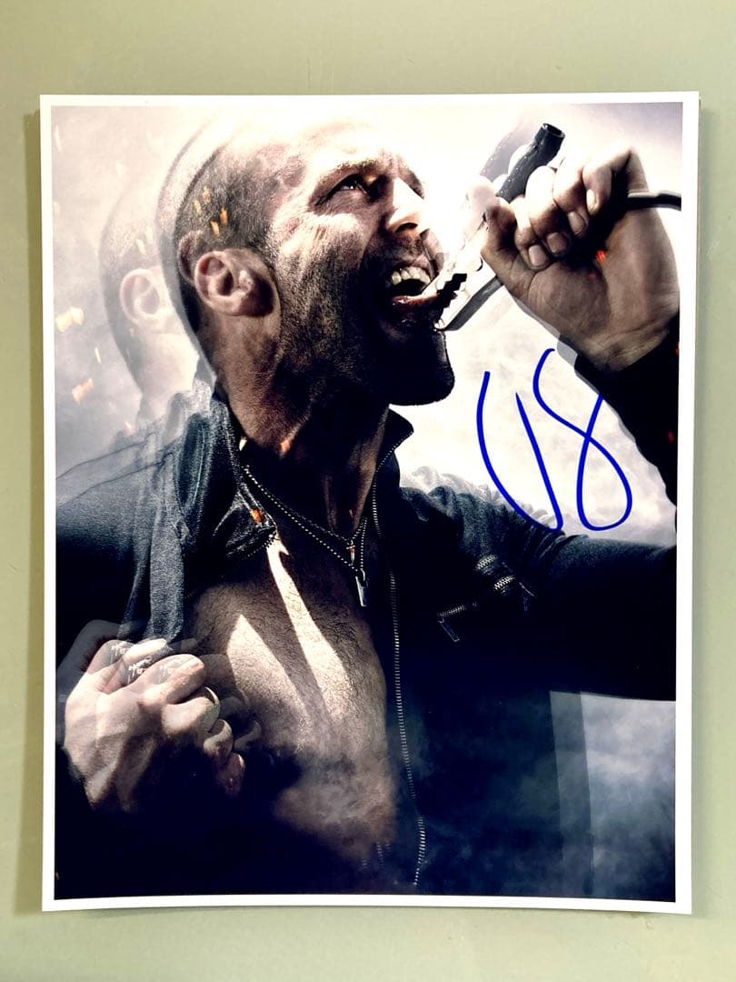 ジェイソン・ステイサム直筆サイン入り超 大型写真…エクスペンダブルズ