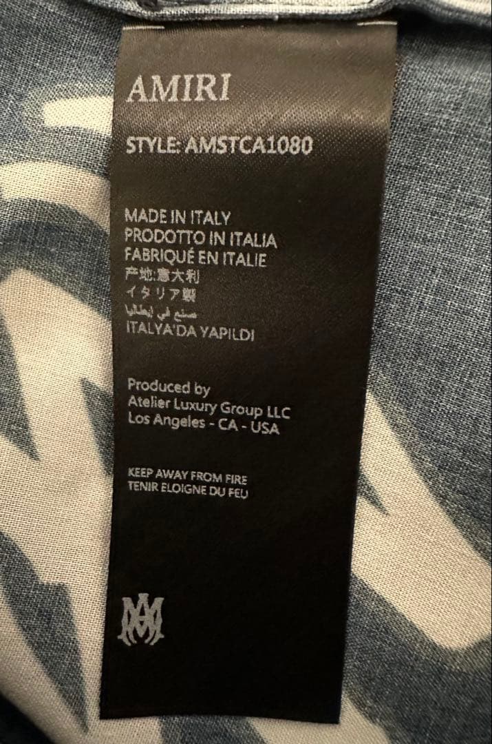 AMIRI【未使用品】MA Quadボーリングシャツ サイズL