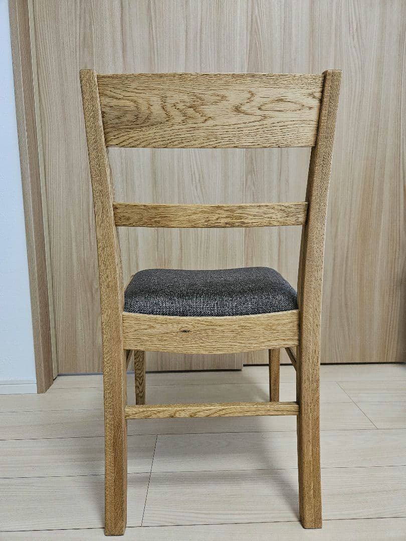 【ゴロ】関家具 クラッシュゲート ダイニングチェア チャコールグレー