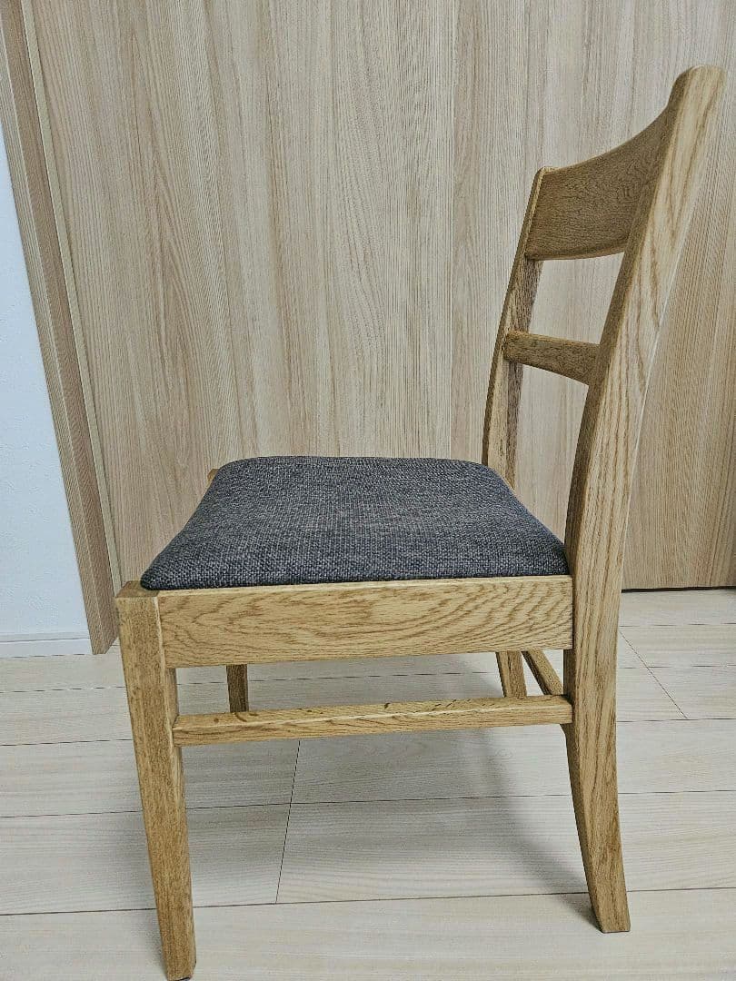 【ゴロ】関家具 クラッシュゲート ダイニングチェア チャコールグレー