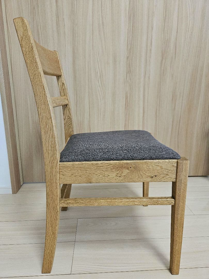 【ゴロ】関家具 クラッシュゲート ダイニングチェア チャコールグレー