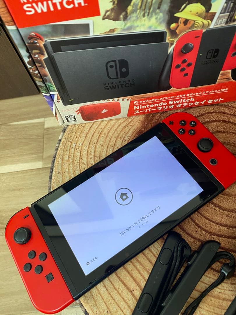 Nintendo Switch ニンテンドースイッチ本体マリオモデルカセット付き