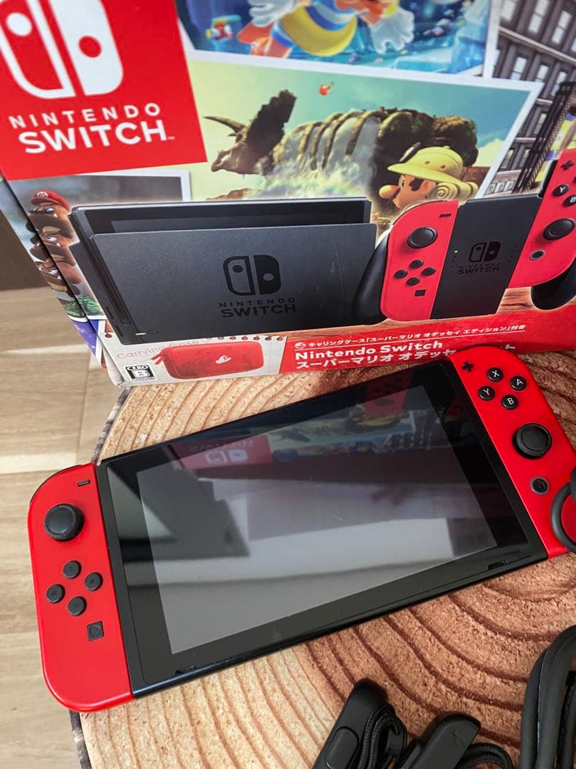 Nintendo Switch ニンテンドースイッチ本体マリオモデルカセット付き