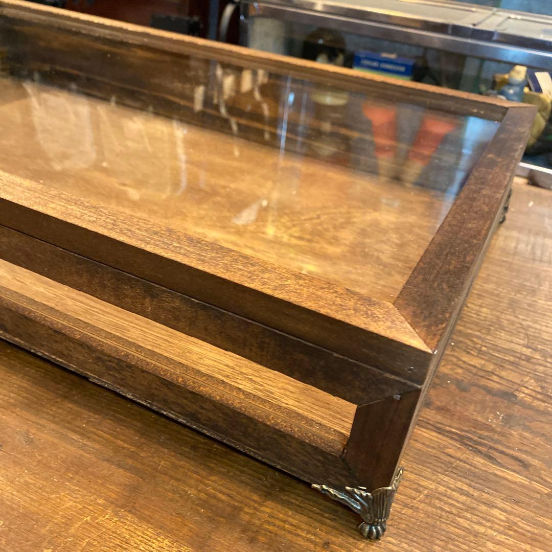 大きめ木製ガラスディスプレイケース