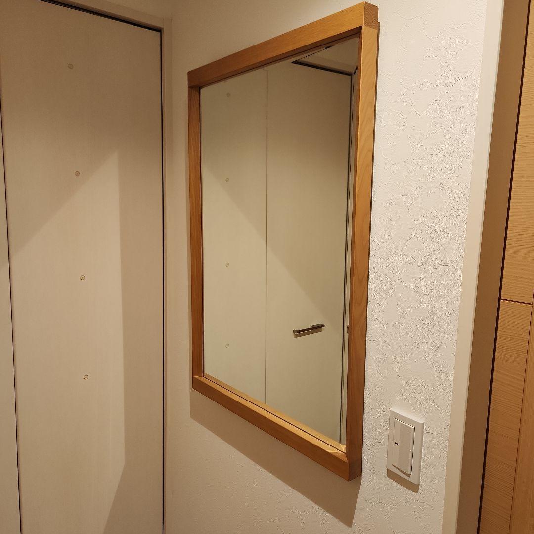 アリス様用☆カンディハウス 木製壁掛け鏡 ナチュラル