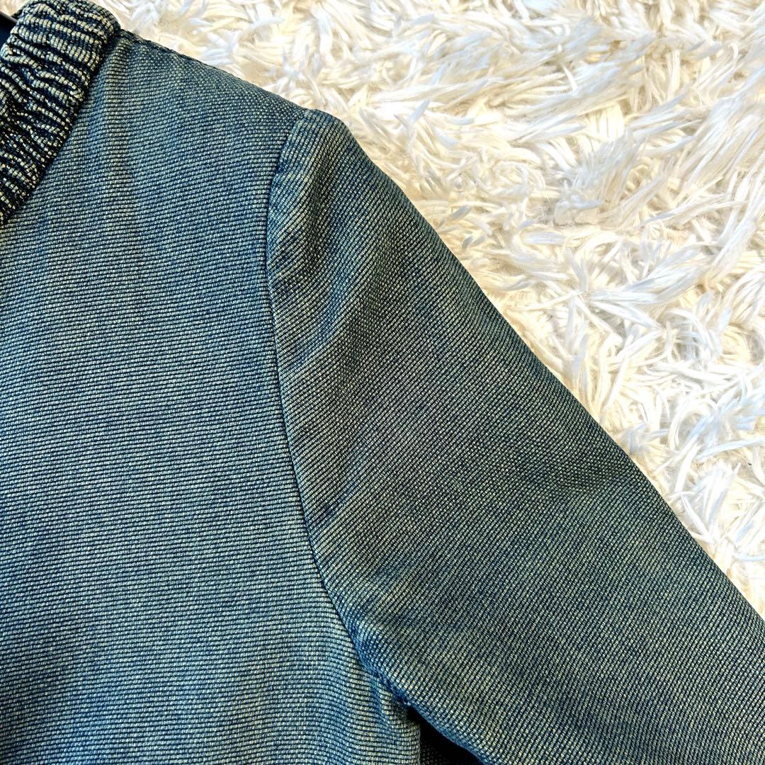 CHANEL シャネル デニムジャケット ココマーク シャーリング加工 長袖