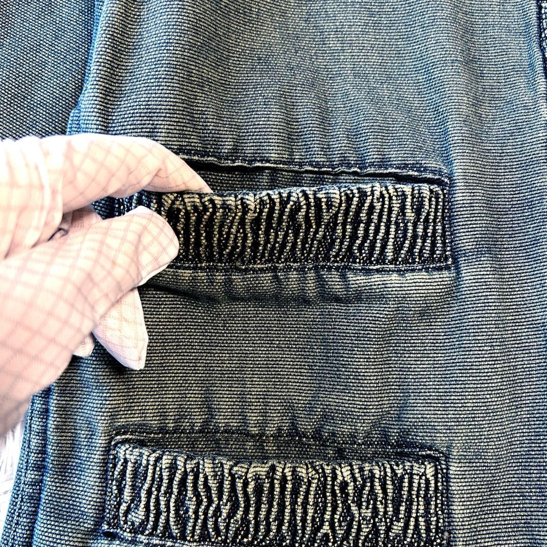 CHANEL シャネル デニムジャケット ココマーク シャーリング加工 長袖