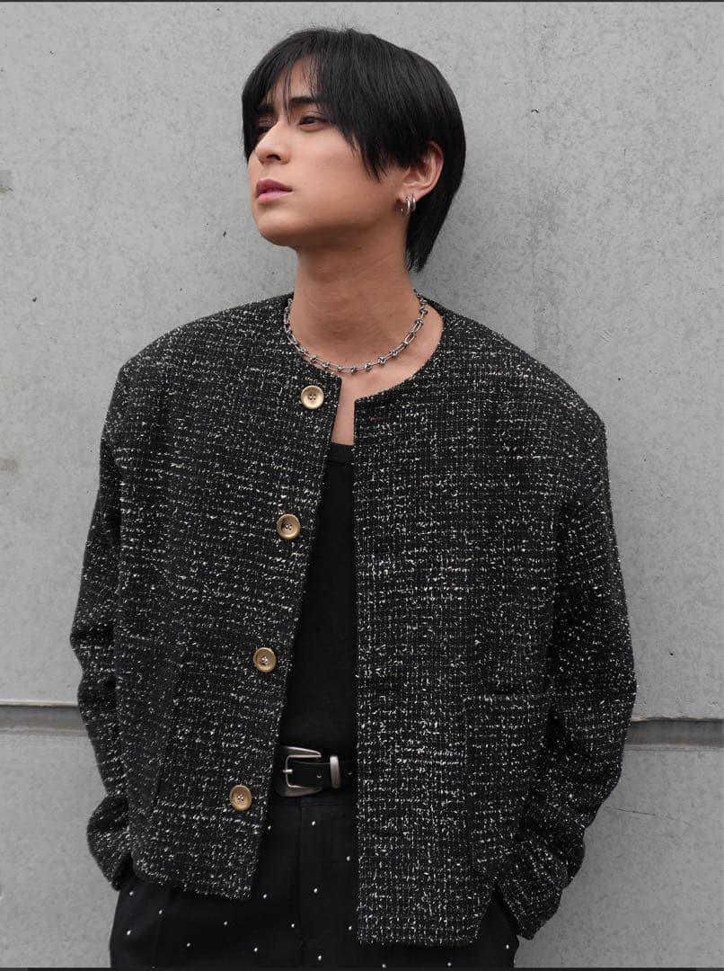 【ALUDE SELECT】 ノーカラージャケット alude otte