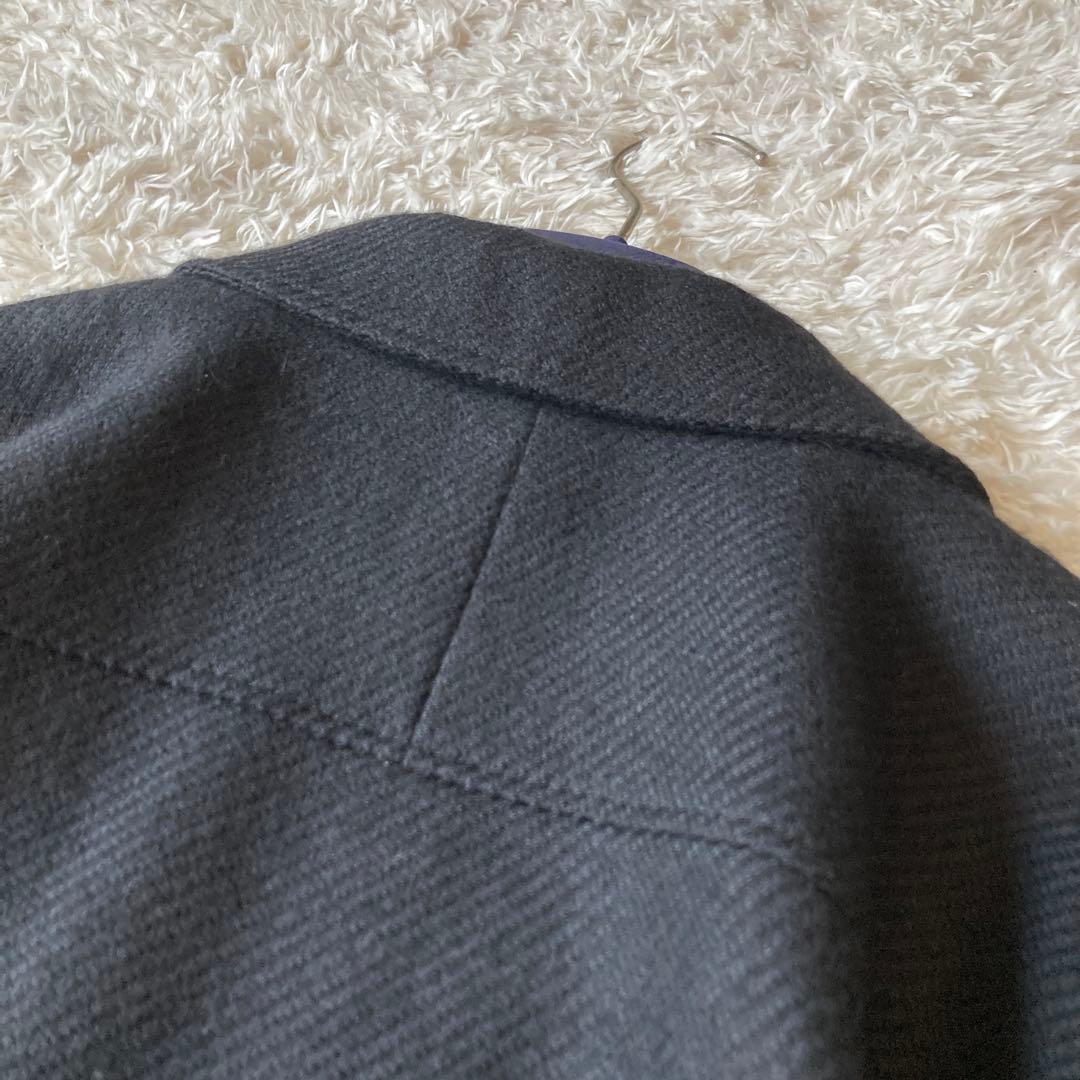 極美品　アクアスキュータム　シルクウール　ジャケット　ショートコート　黒