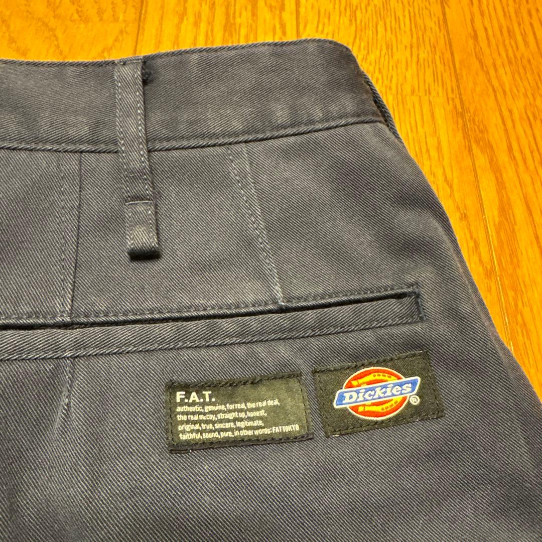 美品 FAT × Dickies TUFFIES コラボ TITCH ネイビー