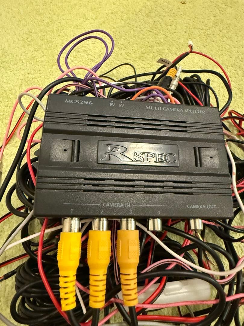 data system ￼ サイドビューカメラ2個　スプリッター　モニターセット