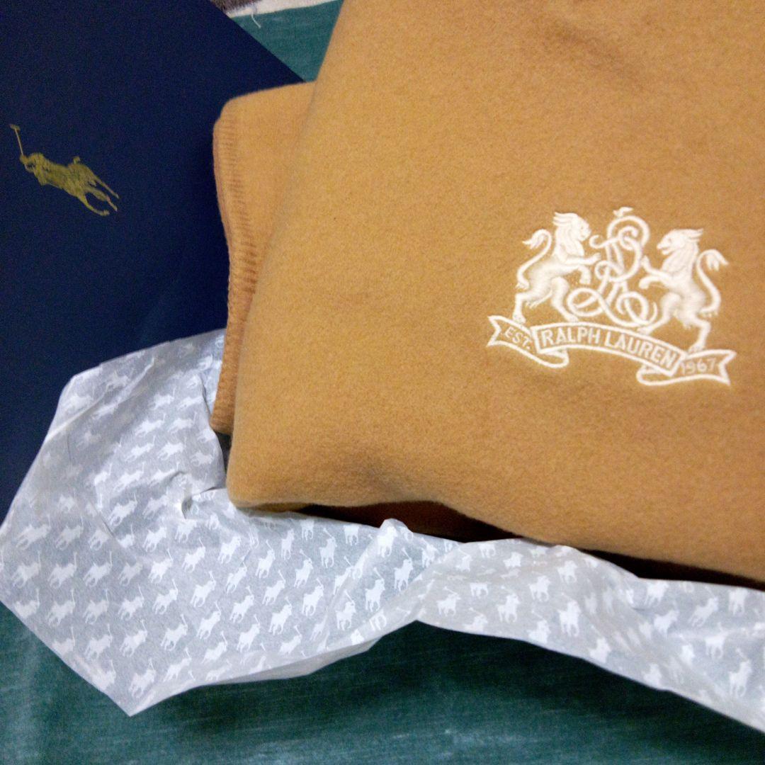 ☆未使用☆　RALPH LAUREN　ウール１００％　毛布