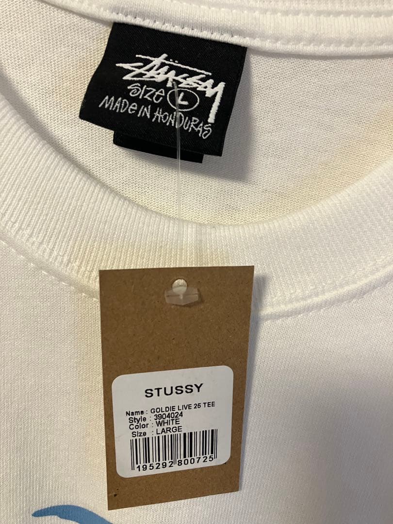 STUSSY GOLDIE LIVE 26 TEE Lサイズ ホワイト