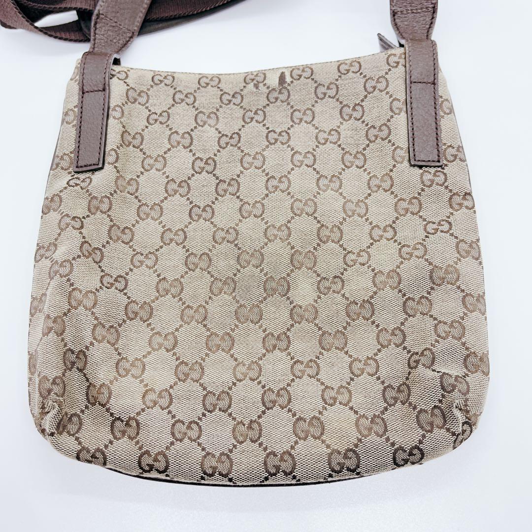 GUCCI GG柄キャンバス ショルダーバッグ ベージュ 122793
