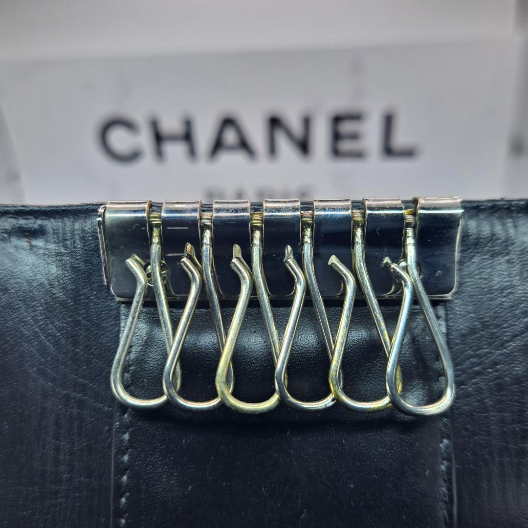 CHANEL　デカココ　キーケース　ブラック