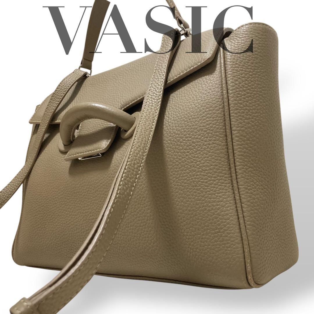 【美品】ヴァジック　エバーミニ　2way ショルダーバッグ　ハンド　オリーブ