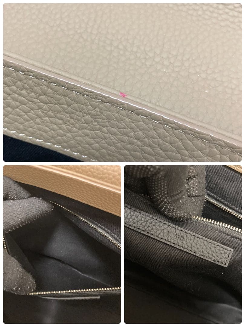 【美品】ヴァジック　エバーミニ　2way ショルダーバッグ　ハンド　オリーブ