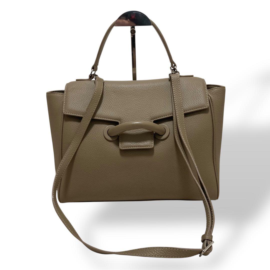 【美品】ヴァジック　エバーミニ　2way ショルダーバッグ　ハンド　オリーブ