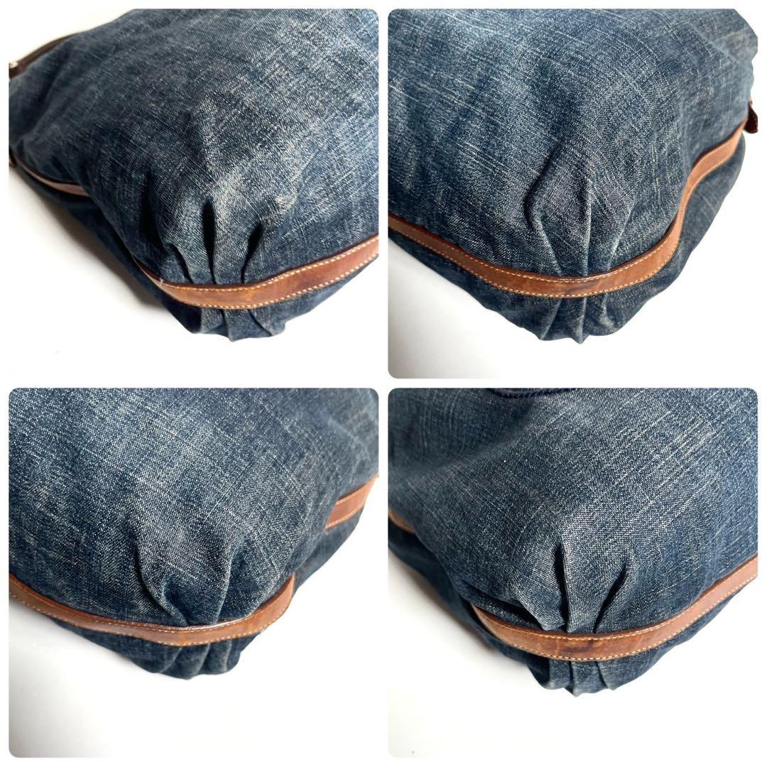 【超希少✨】プラダ ホーボー ワンショルダーバッグデニム 肩掛け ジャガードロゴ